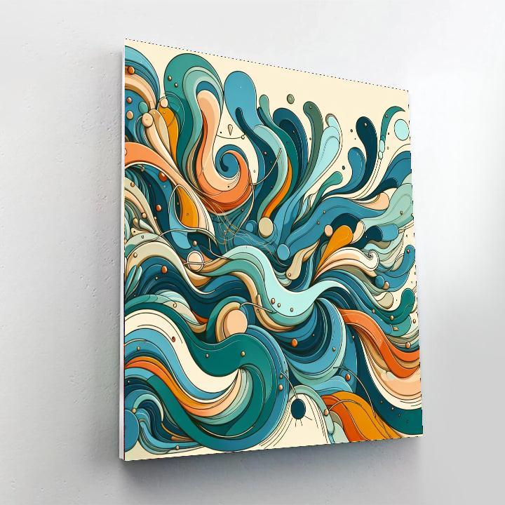 Abstract Embrace Paint By Number