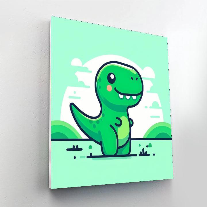 Charming T-rex Numbered Painting Kits