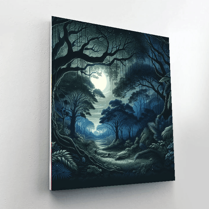 Forest Twilight Mystique Number Painting
