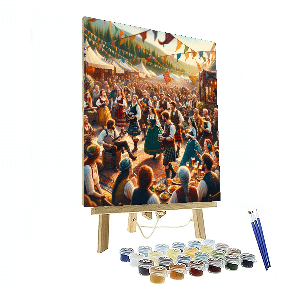 Celtic Festival - United States Number Painting