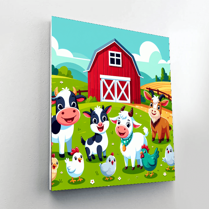 Adventure At The Farm DIY Paint By Numbers