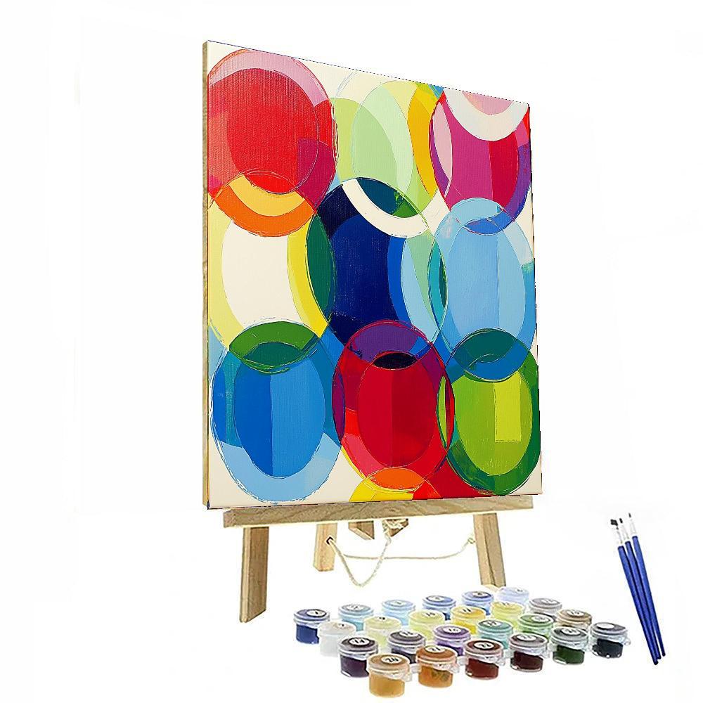 Georges Seurat Inspired Harmonious Circles  Paint By Numbers Art