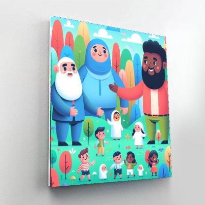 Adventures With Friendly Giants Paint By Numbers Art