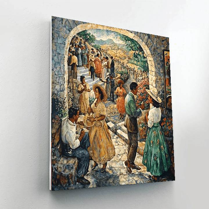 Rivera Inspired Historical Moments  Numbered Painting Kits