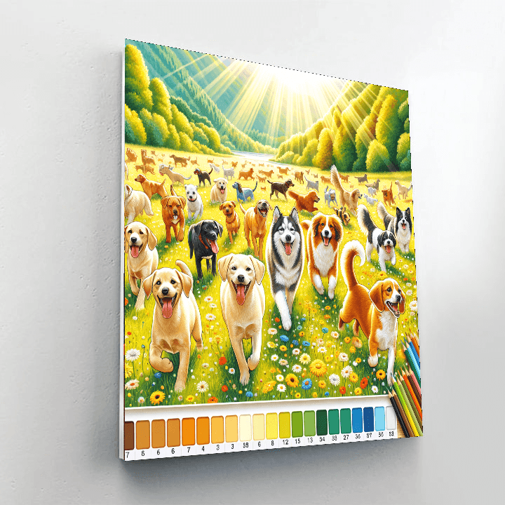 Dog Days Of Joy Paint By Number