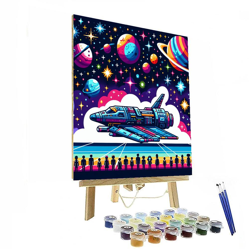 Galactic Explorer Quest Painting Number Kit