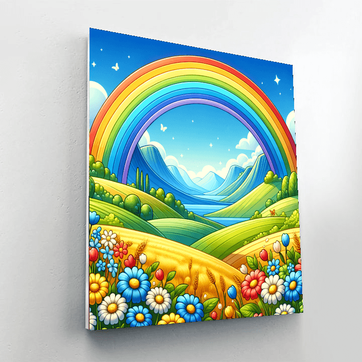 Under The Rainbow Numbered Painting Kits