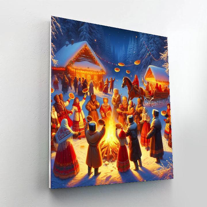 Maslenitsa Pancake Festival - Russia Paint By Numbers Art