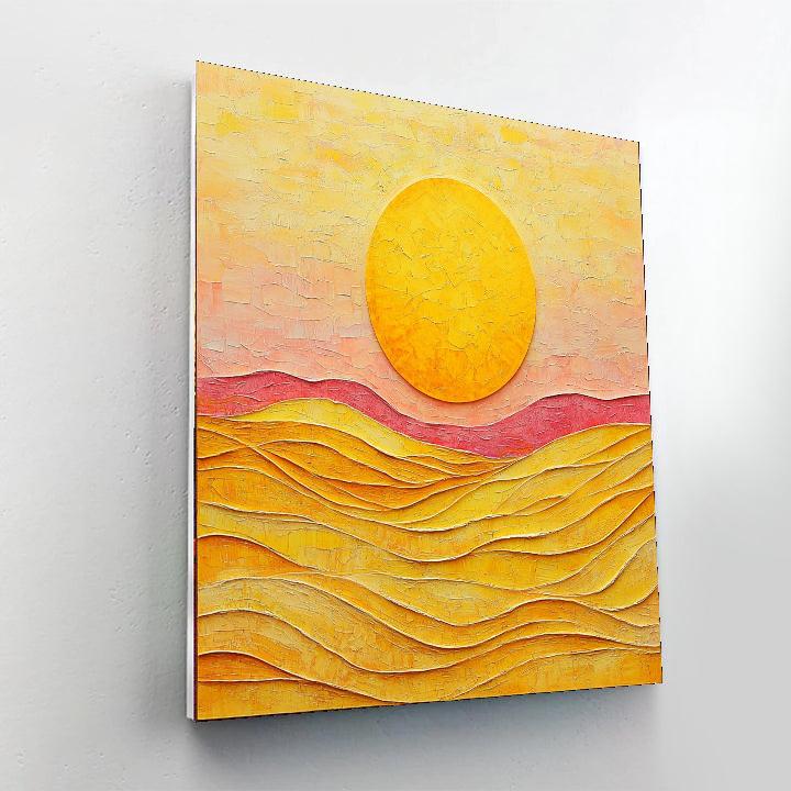 Michelangelo Inspired Glimmering Horizons  Paint By Color