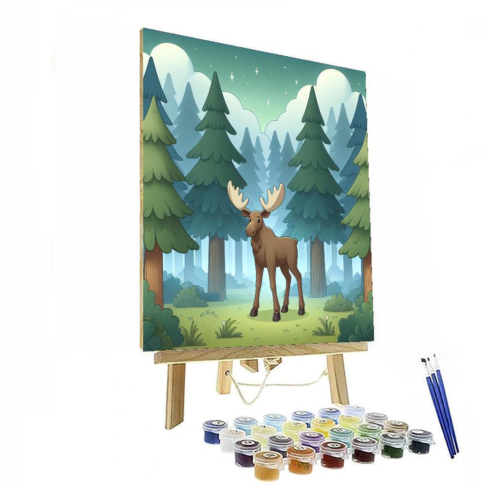 Mystical Moose Paint By Numbers Art