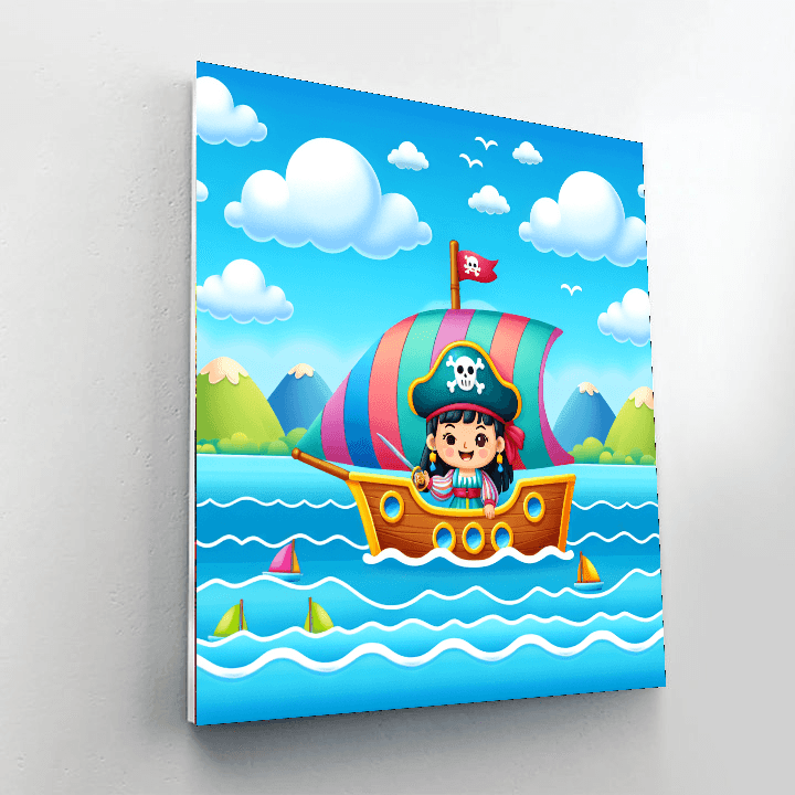 Sailing Pirate Adventure Paint By Numbers
