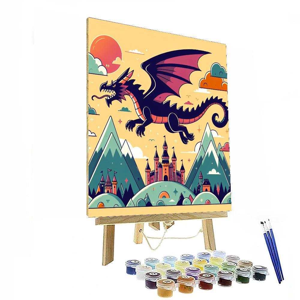Mythical Dragon Adventure Painting Number Kit