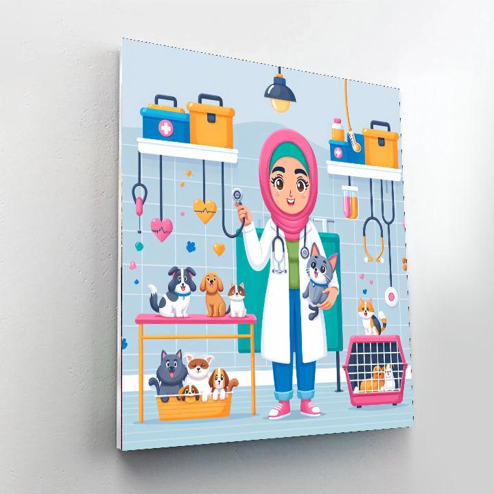 Pet Vet Clinic DIY Paint By Numbers