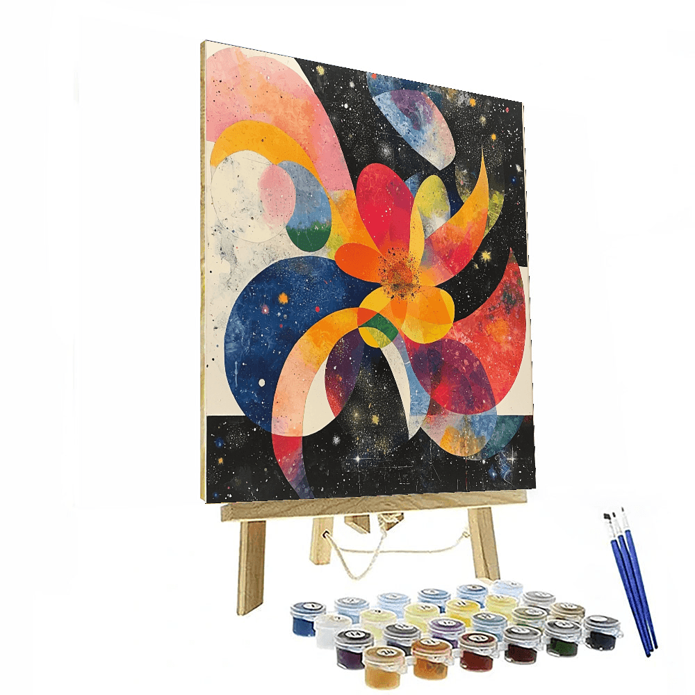 Joan Miró Inspired Cosmic Floral Dance  Paint By Numbers Art