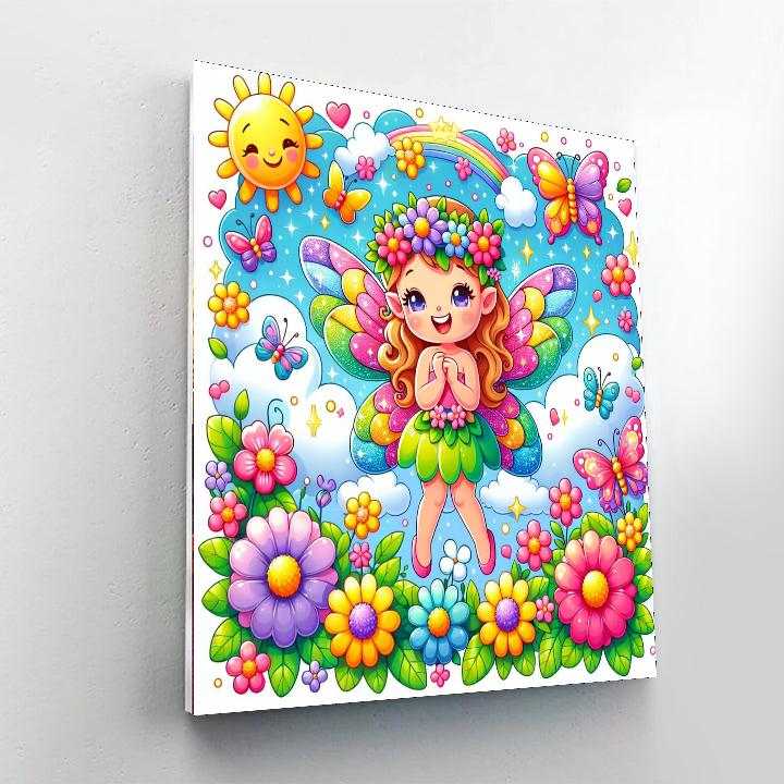 Charming Garden Fairy Numbered Painting Kits