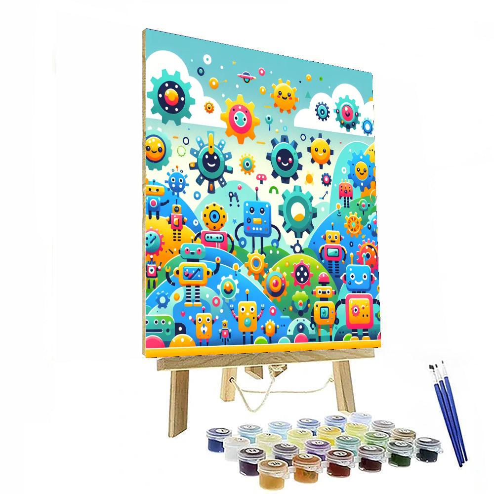 Epic Robot Quest Paint By Number