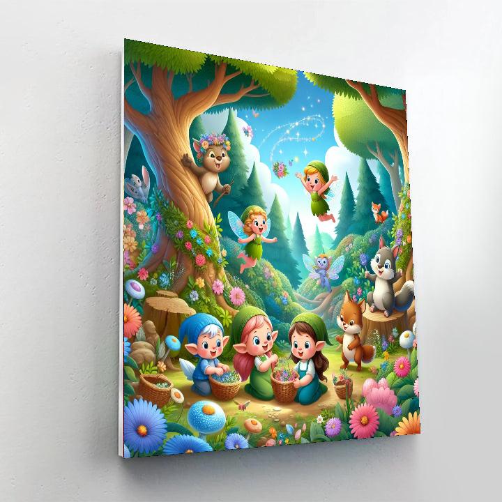 Magical Forest Guardians Paint By Numbers Art