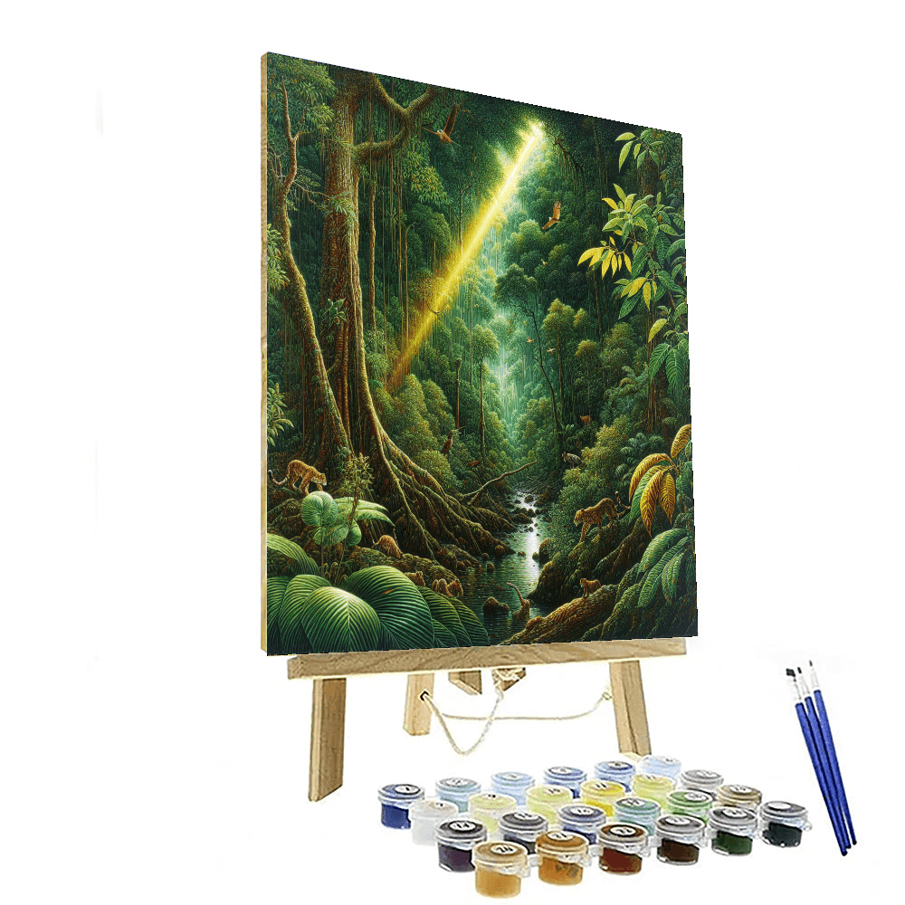 Jungle Whirl Paint By Numbers Art