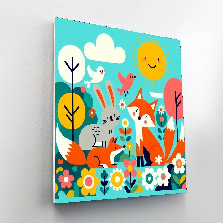Garden Of Friendship Paint By Number