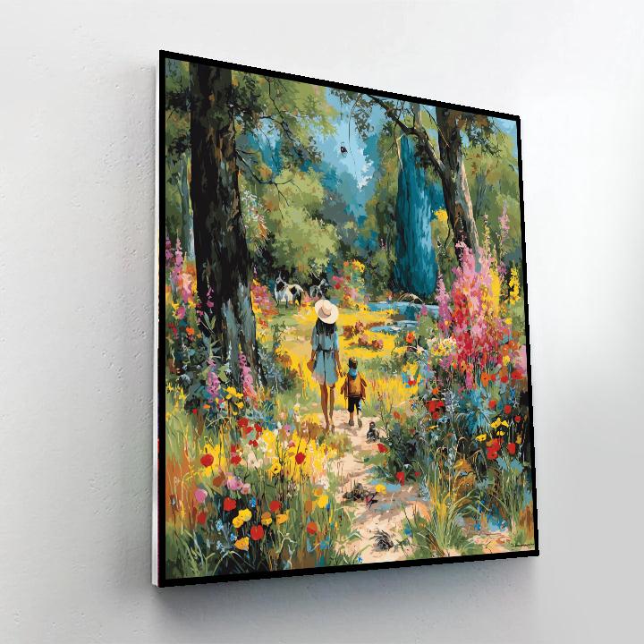 Magical Moments In The Garden Painting Number Kit