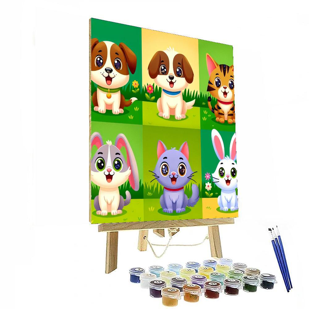 Cuddly Pet Portraits Paint By Number