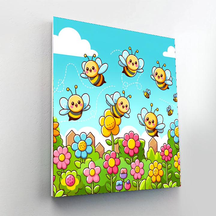Busy Bees' Adventure Painting Number Kit