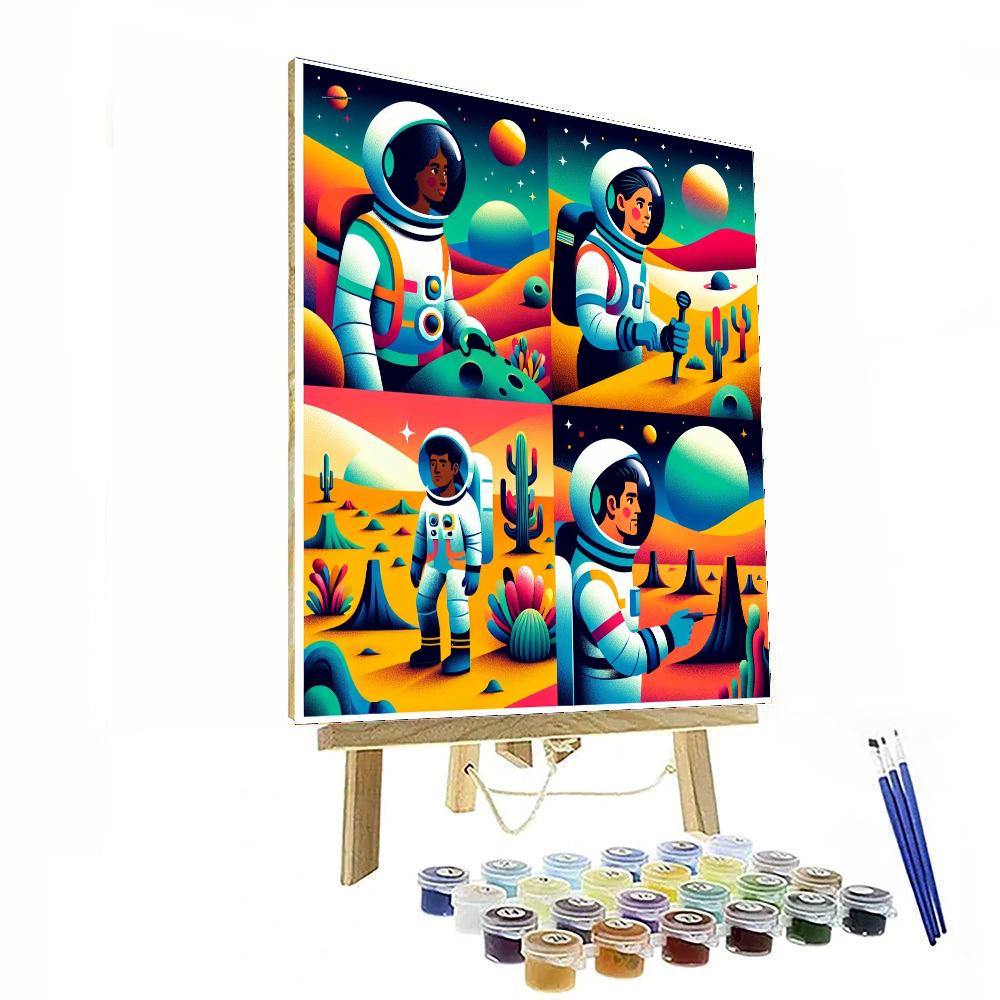 Cosmic Planetary Expedition Paint By Numbers
