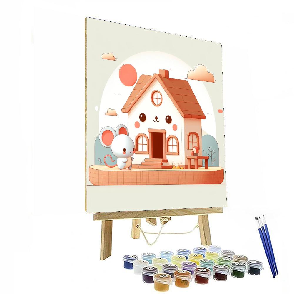 Curious Mouse's House Adventure Paint By Color