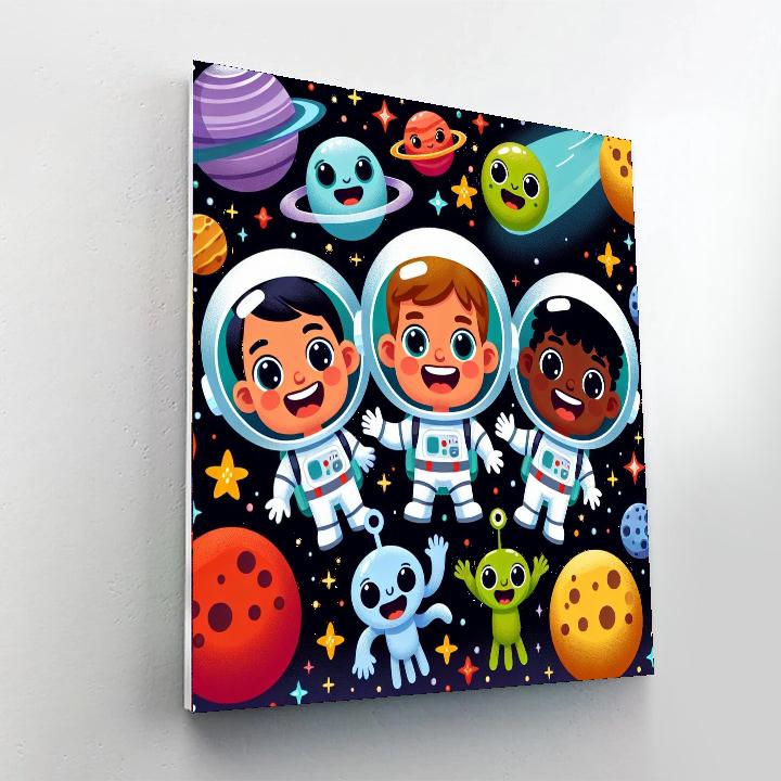 Space Cadet Adventures Painting Number Kit