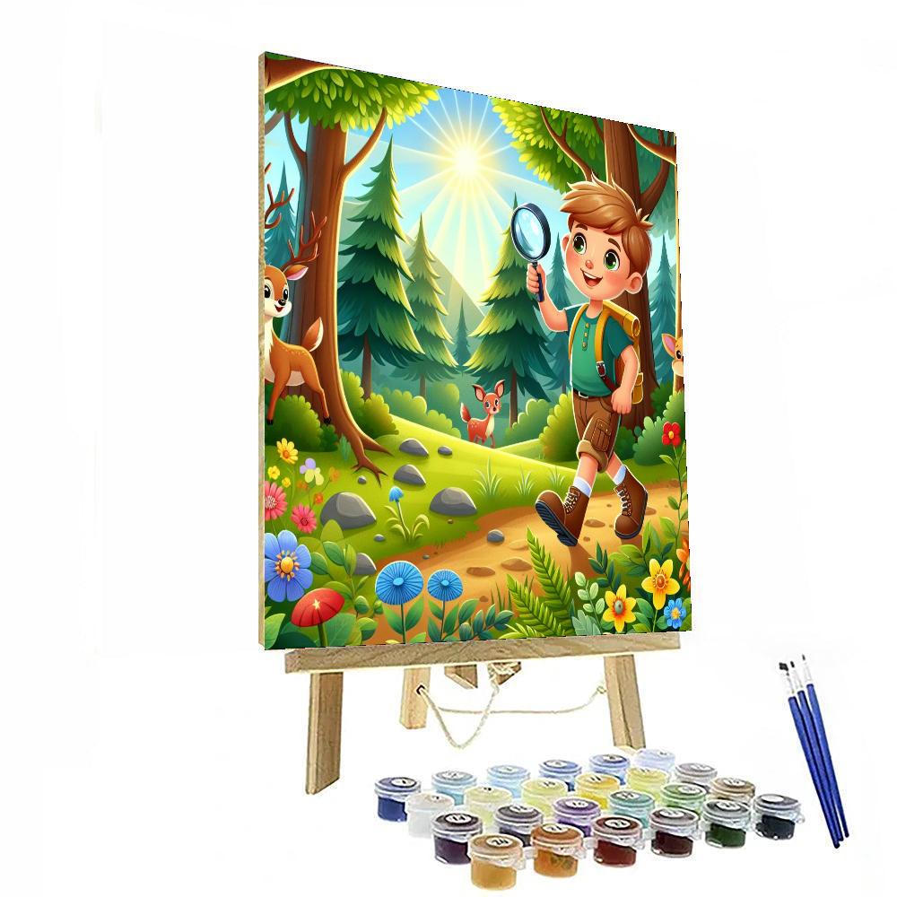 Secret Forest Discovery Painting Number Kit