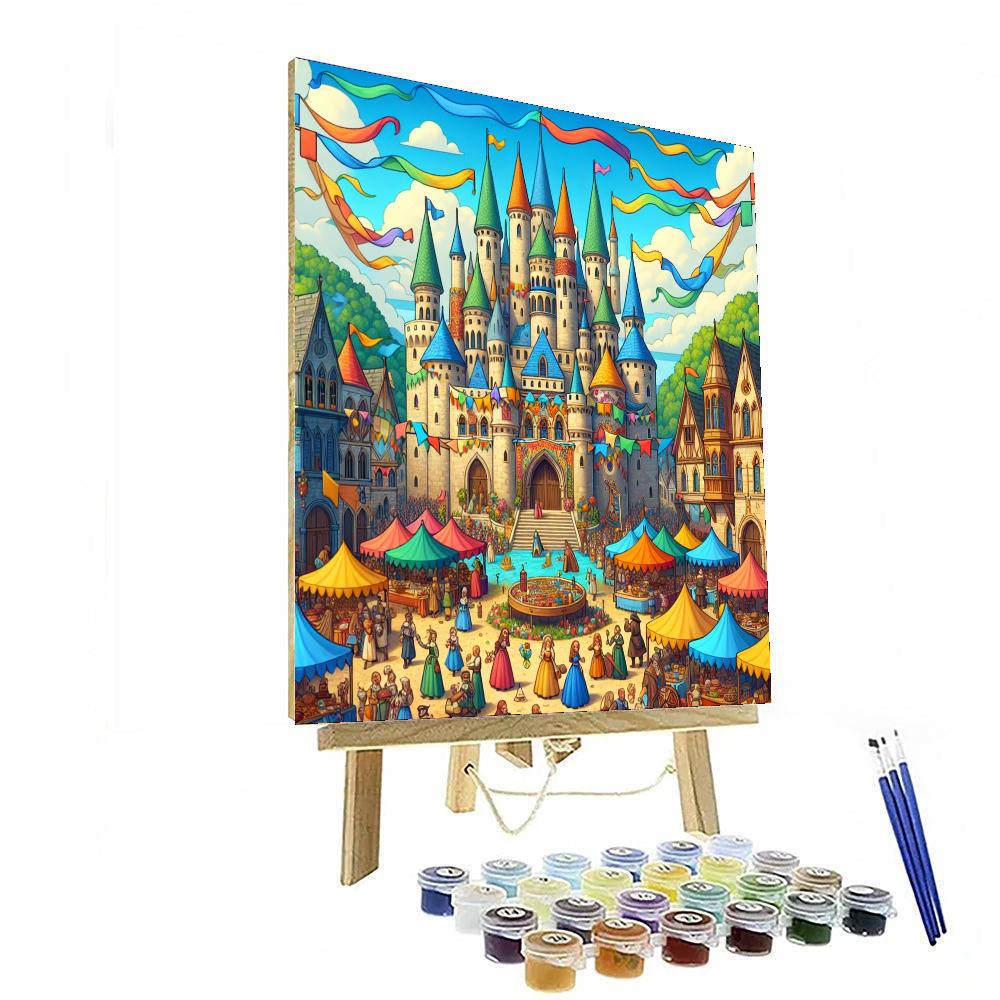 Fantasy Castle Festival Numbered Painting Kits