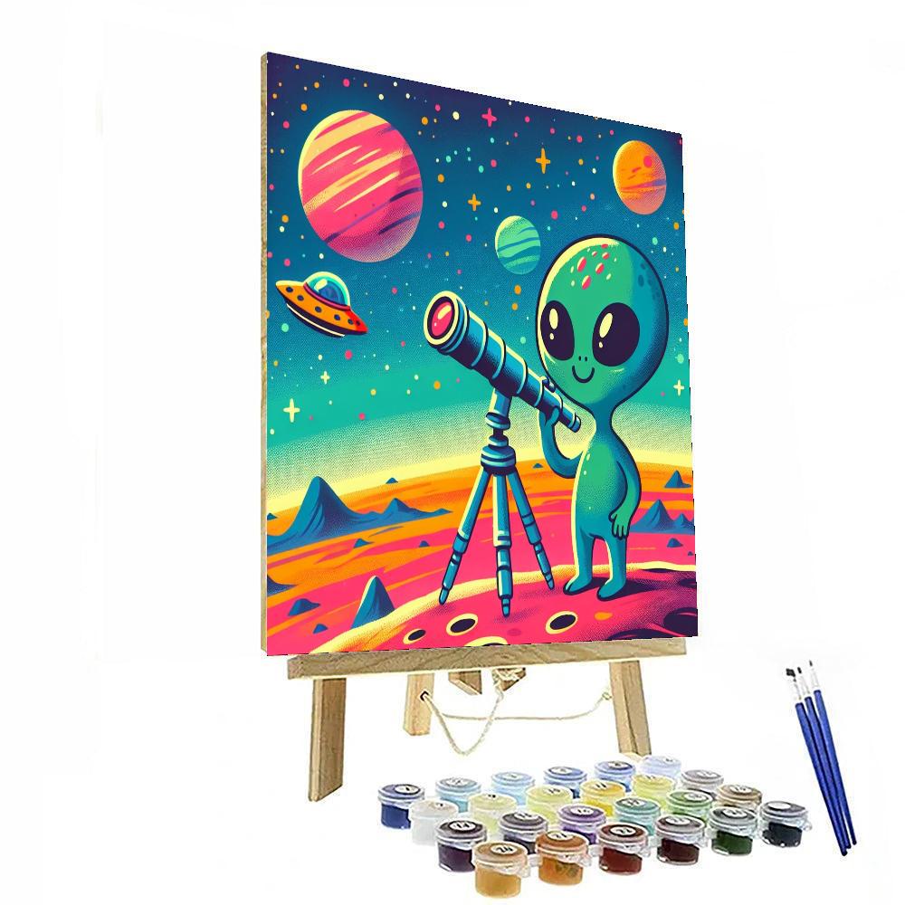 Galactic Travel Expedition Paint By Numbers Art
