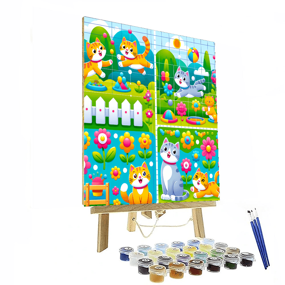 Clever Cat Capers DIY Paint By Numbers