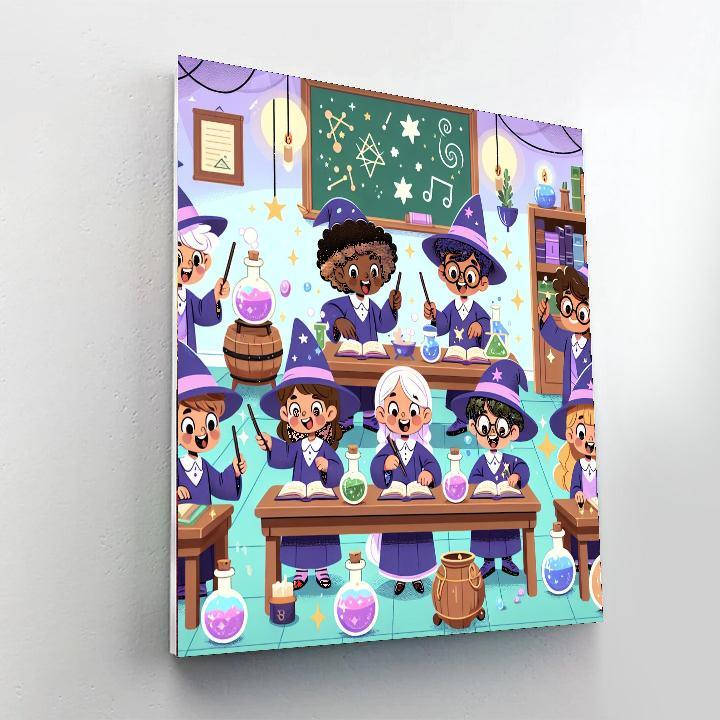 Magic School Of Wizards Numbered Painting Kits