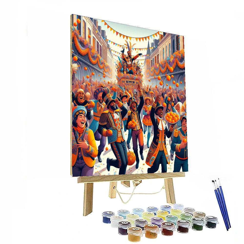 Karnival De Binche - Binche, Belgium Painting Number Kit