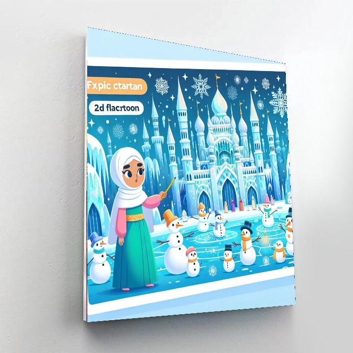 Enchanted Ice Palace Painting Number Kit