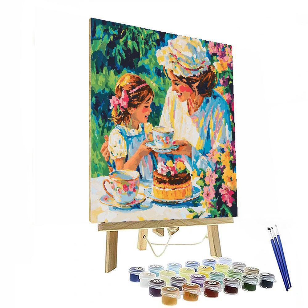 Mommy And Me Tea Time Number Painting