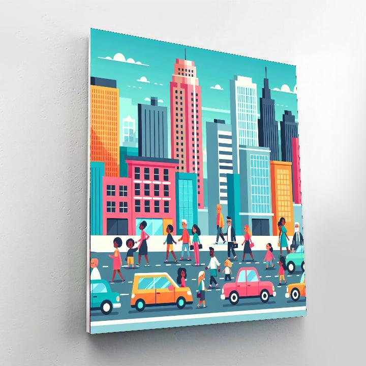City Adventure Exploration DIY Paint By Numbers