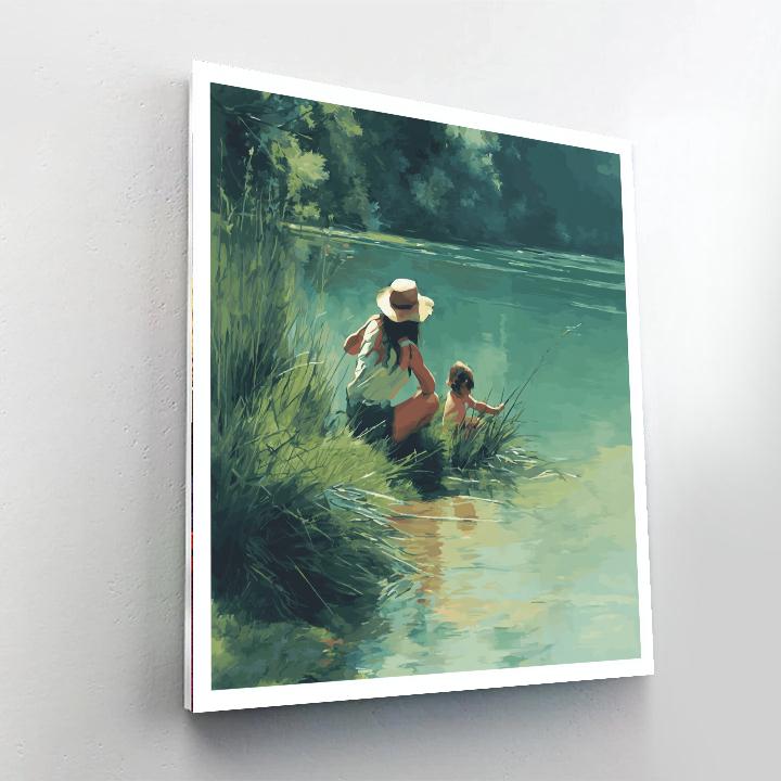 Shared Moments Of Reflection Painting Number Kit