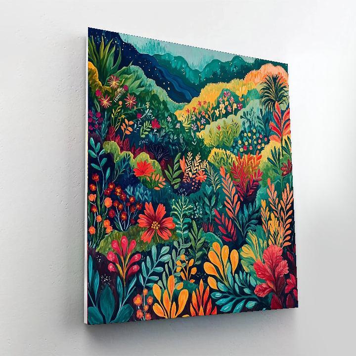 Frida Kahlo Inspired Garden Of Resilience  Numbered Painting Kits