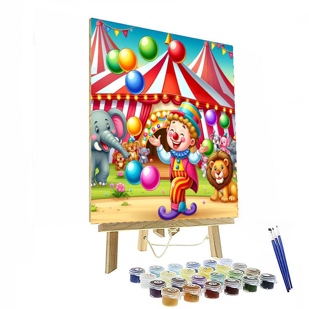 Creative Circus Celebration Number Painting