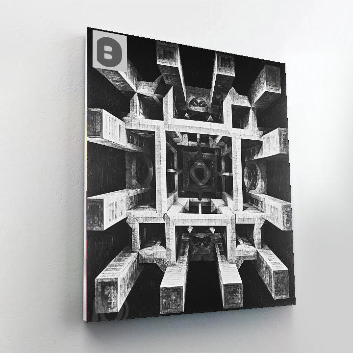 M.C. Escher Inspired Mystical Symmetry  Paint By Numbers