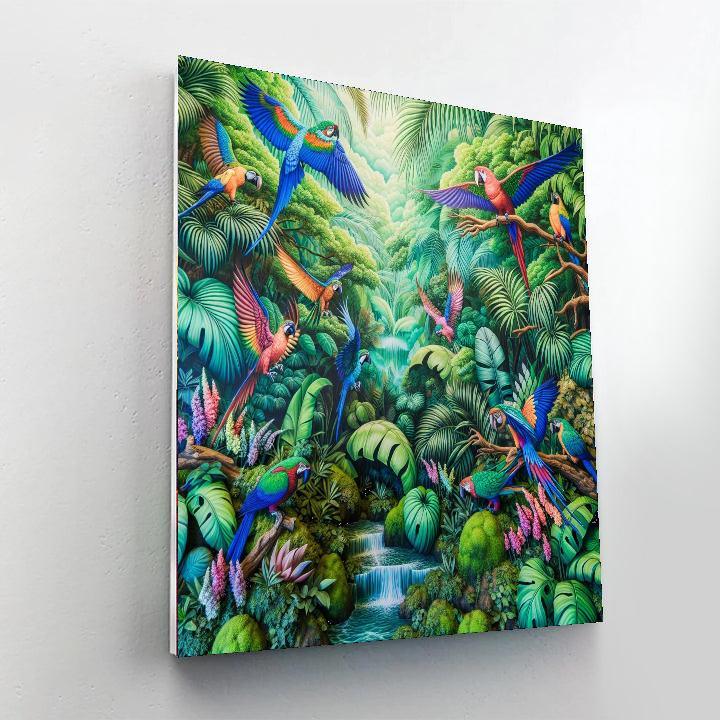 Vibrant Bird Paradise DIY Paint By Numbers