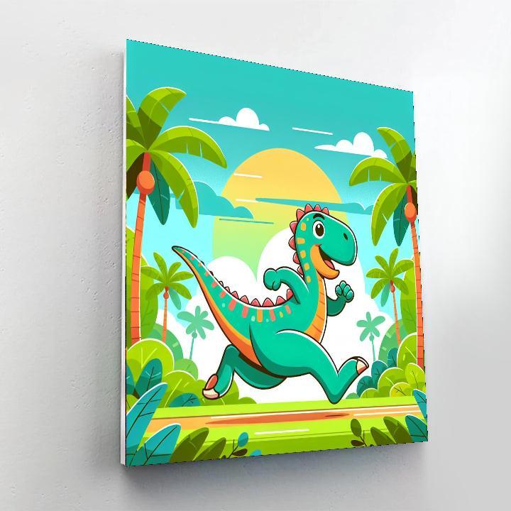 Dashing Dinosaur Paint By Color