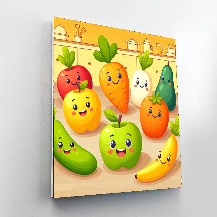 Fun Foodies Paint By Numbers Art