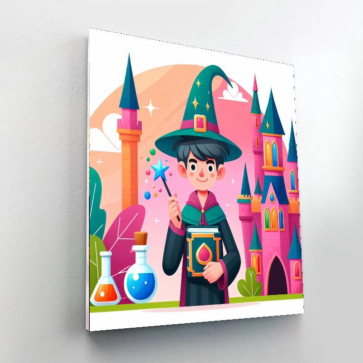 Magic Wizard Academy Painting Number Kit