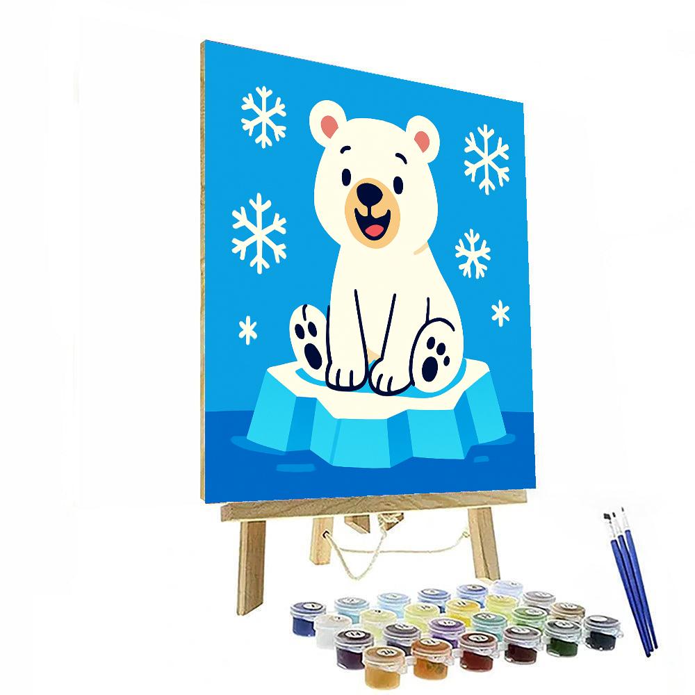 Charming Polar Bear Paint By Numbers