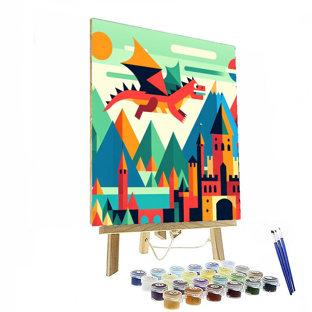 Dragon's Enclave Paint By Numbers Art