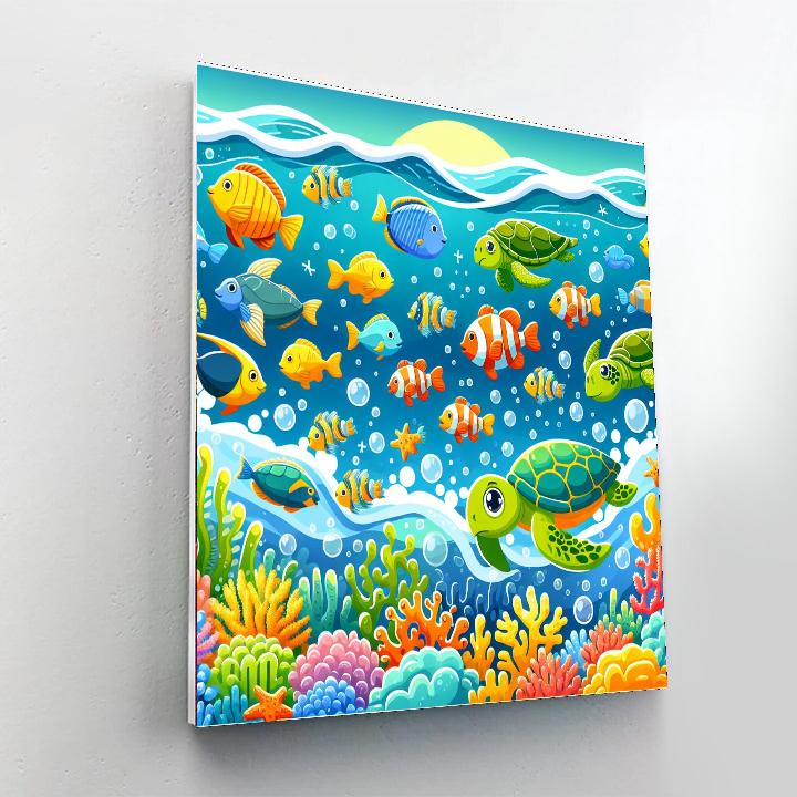 Ocean Life Exploration Painting By Numbers Kit