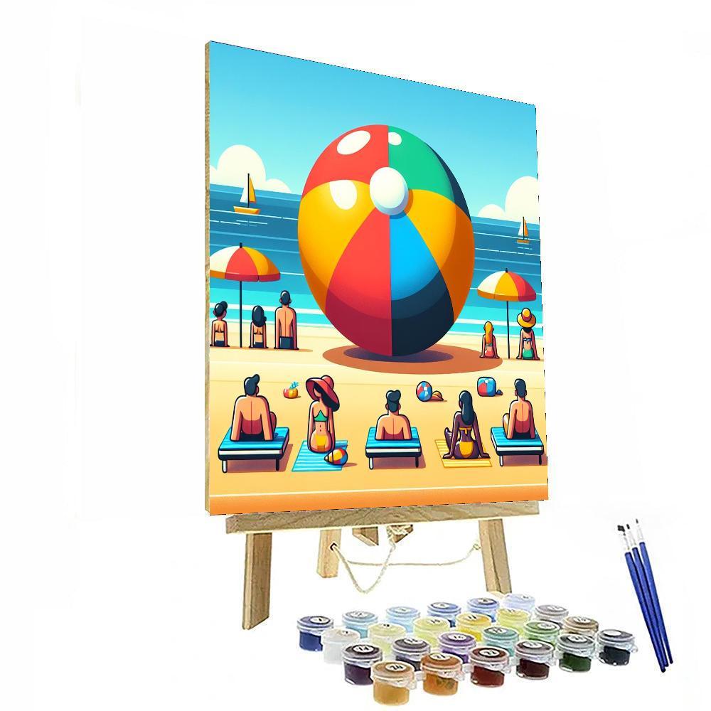Sunny Beach Ball Paint By Color